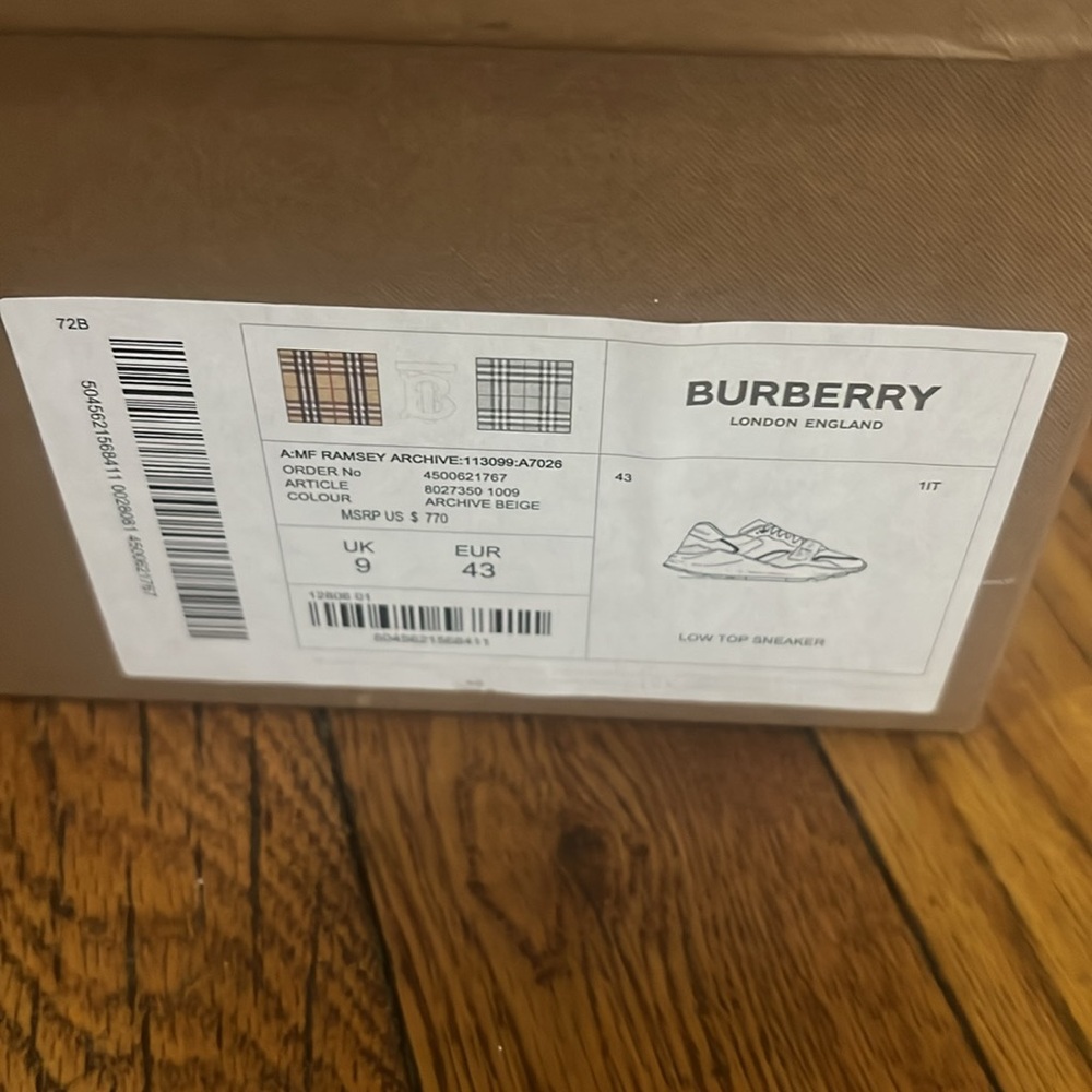 Authentic Burberry Sneakers - Picture 6 of 6